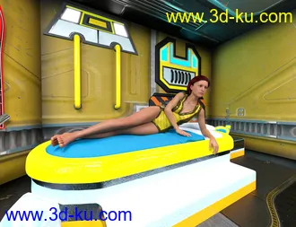 3D打印模型Retrospace Personal Quarters Scene Kit的图片
