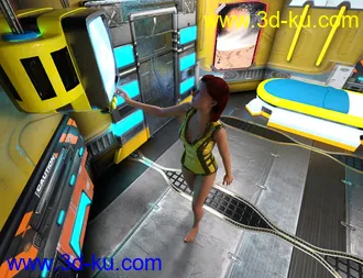 3D打印模型Retrospace Personal Quarters Scene Kit的图片