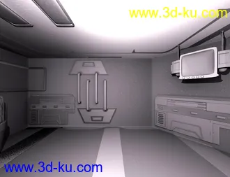 3D打印模型Retrospace Personal Quarters Scene Kit的图片