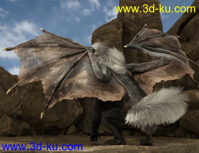 Riding Dragon for Dragon 3 with dForce Hair模型的图片8