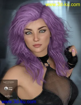 3D打印模型Robin Hair for Genesis 8 Female(s)的图片
