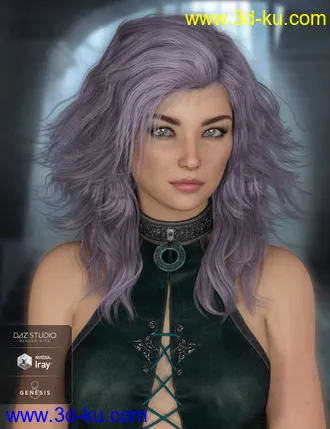 3D打印模型Robin Hair for Genesis 8 Female(s)的图片