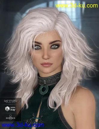3D打印模型Robin Hair for Genesis 8 Female(s)的图片