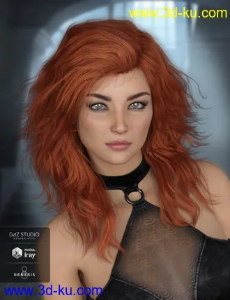 3D打印模型Robin Hair for Genesis 8 Female(s)的图片