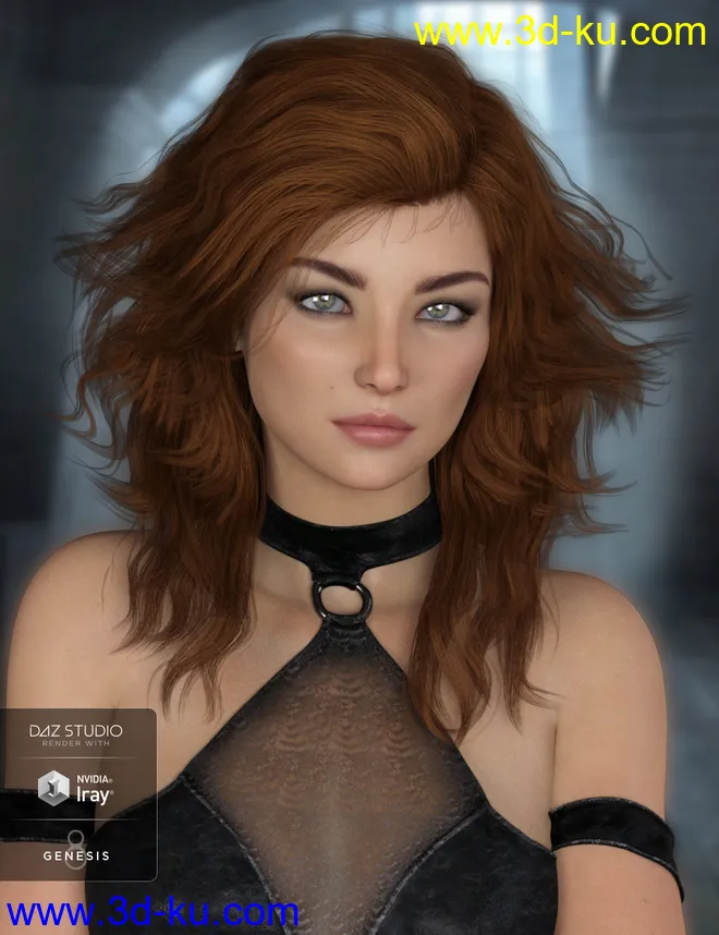 Robin Hair for Genesis 8 Female(s)模型的图片7