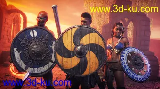 3D打印模型ROG Fantasy Shields的图片