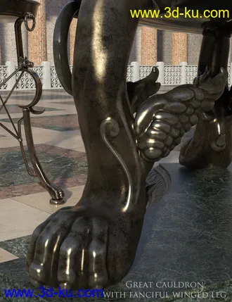 3D打印模型Roman Cauldron and Tripods的图片