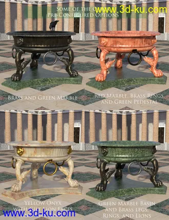 3D打印模型Roman Cauldron and Tripods的图片