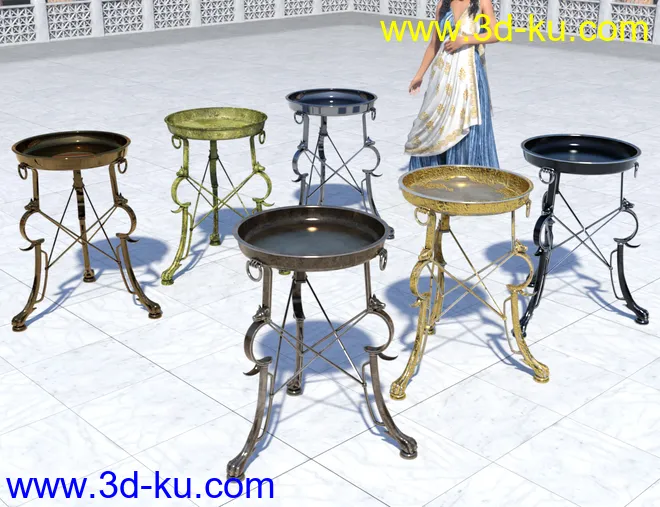 Roman Cauldron and Tripods模型的图片6