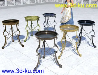 3D打印模型Roman Cauldron and Tripods的图片