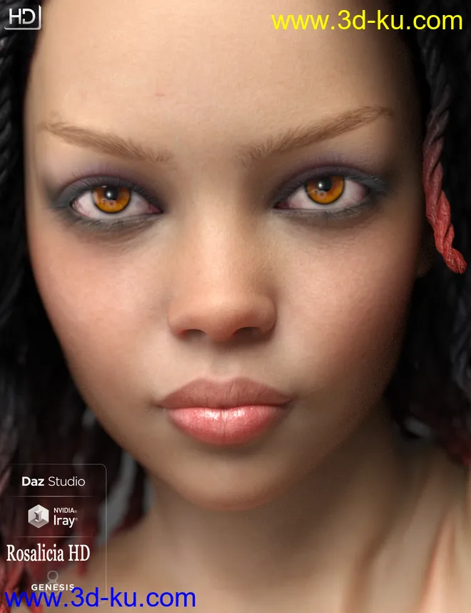 Rosalicia HD For Genesis 8 Female模型的图片4