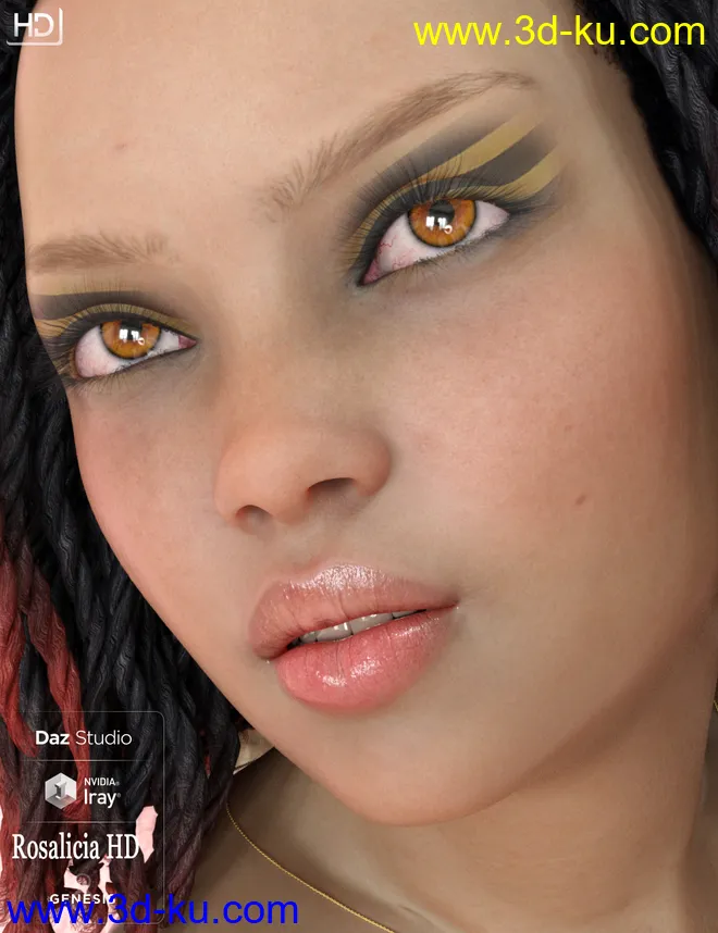 Rosalicia HD For Genesis 8 Female模型的图片9