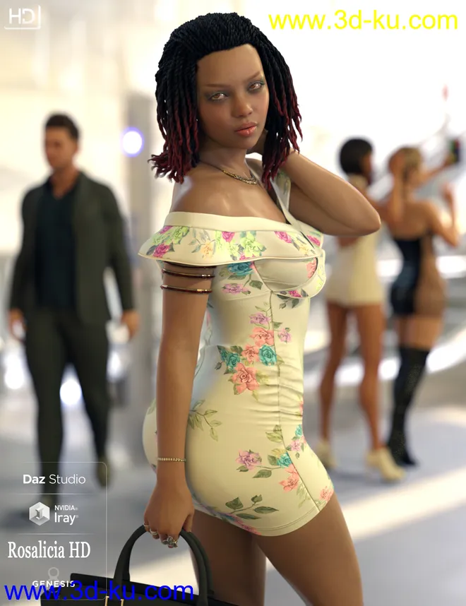 Rosalicia HD For Genesis 8 Female模型的图片10