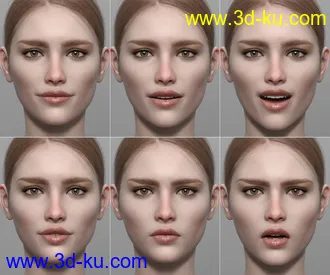 3D打印模型Rose HD and Expressions for Genesis 8 Female的图片