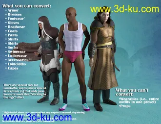 3D打印模型RSSY Clothing Converter from Michael 4 to Genesis 8 Male (Update)的图片
