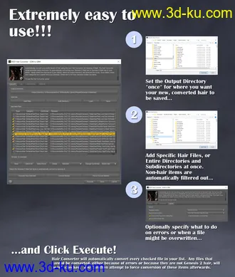 3D打印模型RSSY Hair Converter from Genesis 2 Male to Genesis 8 Male的图片