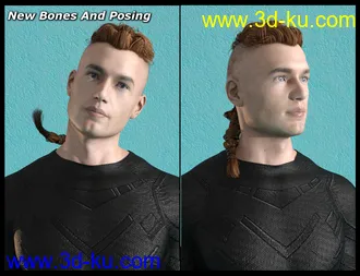 3D打印模型RSSY Hair Converter from Genesis 2 Male to Genesis 8 Male的图片