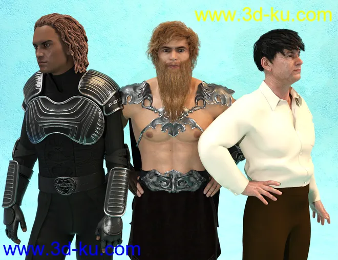 RSSY Hair Converter from Michael 4 to Genesis 8 Male模型的图片3