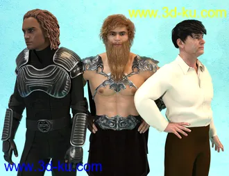 3D打印模型RSSY Hair Converter from Michael 4 to Genesis 8 Male的图片