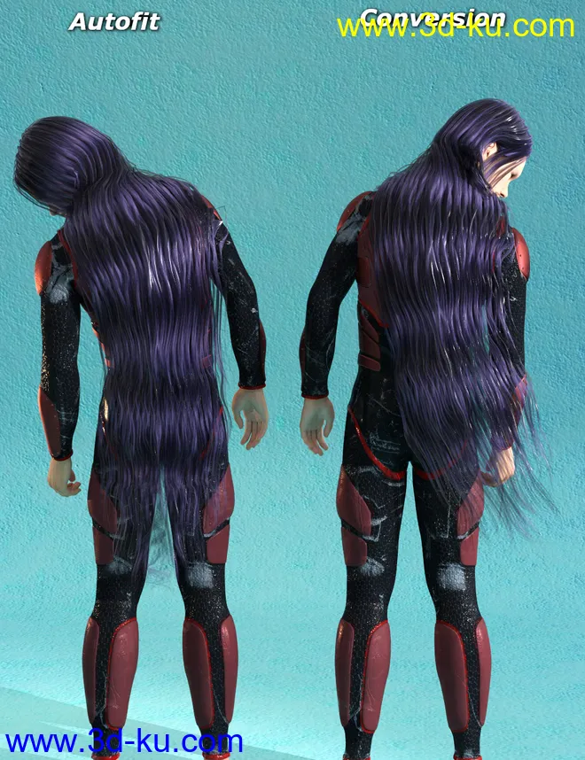 RSSY Hair Converter from Michael 4 to Genesis 8 Male模型的图片4
