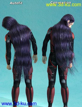 3D打印模型RSSY Hair Converter from Michael 4 to Genesis 8 Male的图片