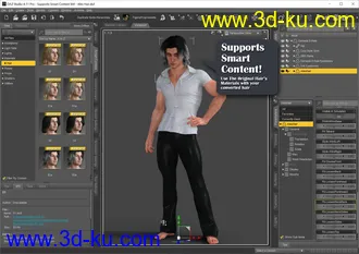 3D打印模型RSSY Hair Converter from Michael 4 to Genesis 8 Male的图片