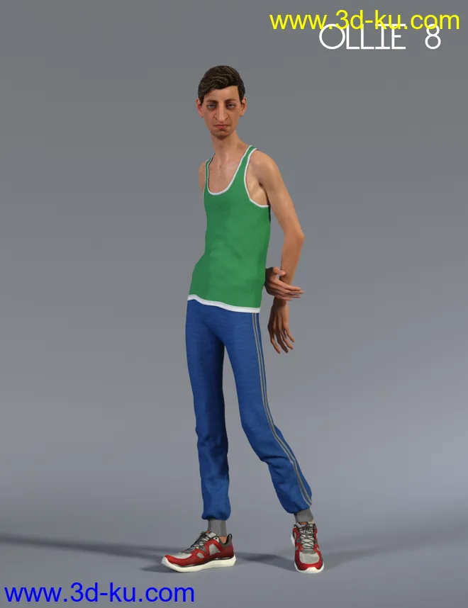 S3D Casual Sneakers for Genesis 8 Male(s)模型的图片4