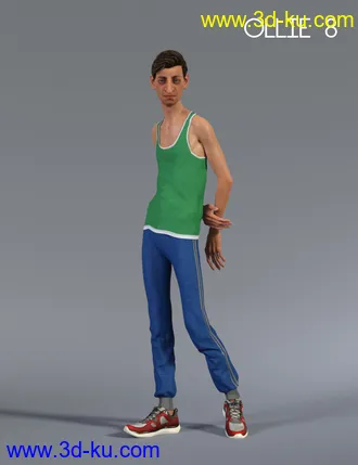 3D打印模型S3D Casual Sneakers for Genesis 8 Male(s)的图片