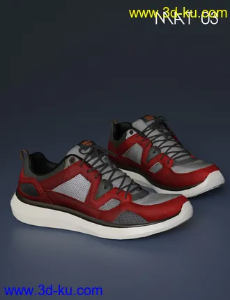 3D打印模型S3D Casual Sneakers for Genesis 8 Male(s)的图片