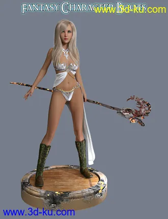 3D打印模型S3D FC Boots for Genesis 3 and 8 Female(s)的图片