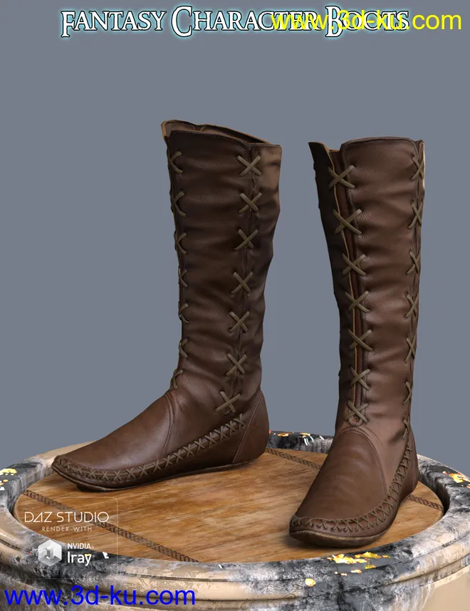 S3D FC Boots for Genesis 3 and 8 Female(s)模型的图片9