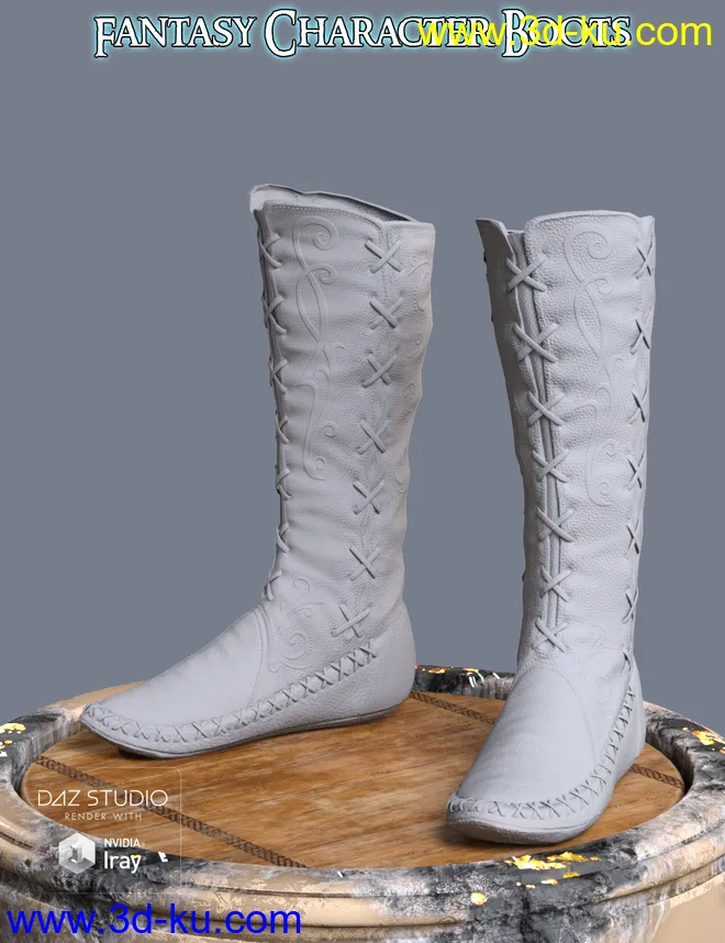 S3D FC Boots for Genesis 3 and 8 Female(s)模型的图片11