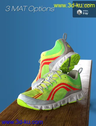 3D打印模型S3D Real Sneakers 4 for Genesis 3 and 8 Female(s)的图片