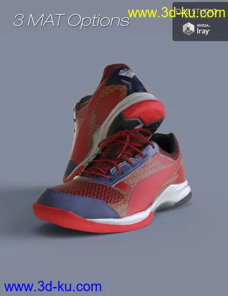 3D打印模型S3D Real Sneakers 5 for Genesis 3 and 8 Female(s)的图片