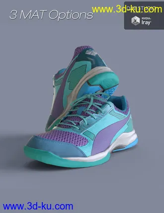 3D打印模型S3D Real Sneakers 5 for Genesis 3 and 8 Female(s)的图片