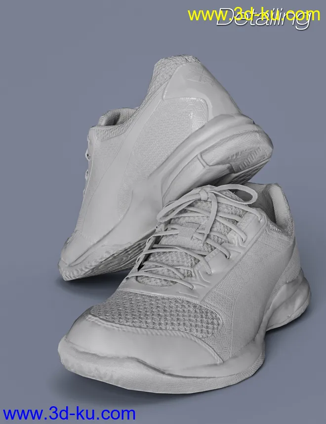 S3D Real Sneakers 5 for Genesis 3 and 8 Female(s)模型的图片7