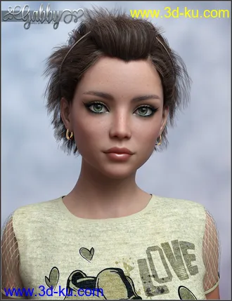 3D打印模型SASE Gabby for Genesis 8的图片