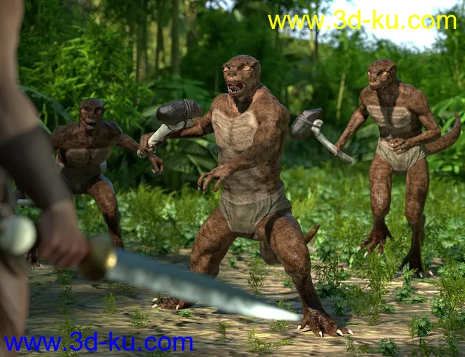 Saurian HD for Genesis 8 Male模型的图片3