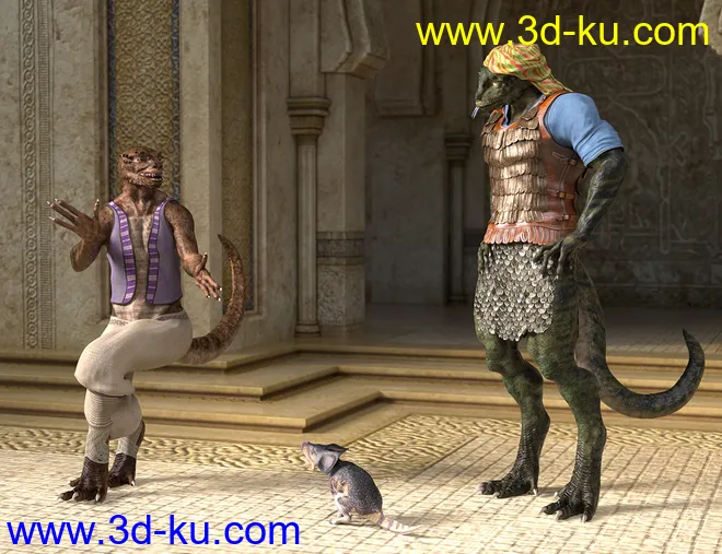 Saurian HD for Genesis 8 Male模型的图片7
