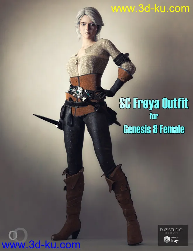 SC Freya Outfit for Genesis 8 Female模型的图片1