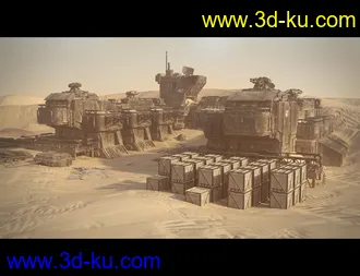 3D打印模型Sci-Fi Abandoned Outpost的图片
