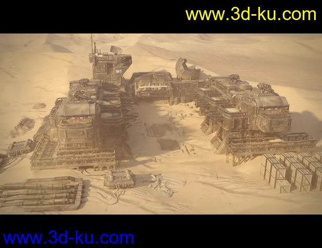 Sci-Fi Abandoned Outpost模型的图片3