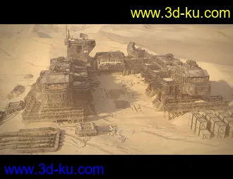 3D打印模型Sci-Fi Abandoned Outpost的图片