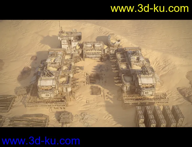 Sci-Fi Abandoned Outpost模型的图片4