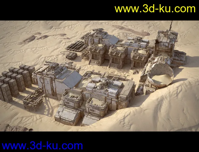 Sci-Fi Abandoned Outpost模型的图片5