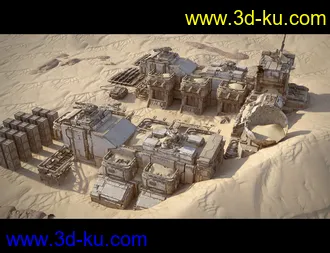 3D打印模型Sci-Fi Abandoned Outpost的图片