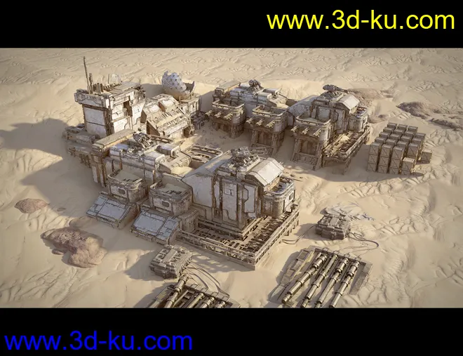 Sci-Fi Abandoned Outpost模型的图片6