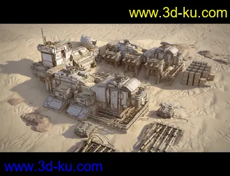 3D打印模型Sci-Fi Abandoned Outpost的图片