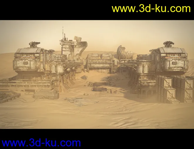 Sci-Fi Abandoned Outpost模型的图片7