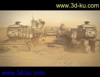 3D打印模型Sci-Fi Abandoned Outpost的图片